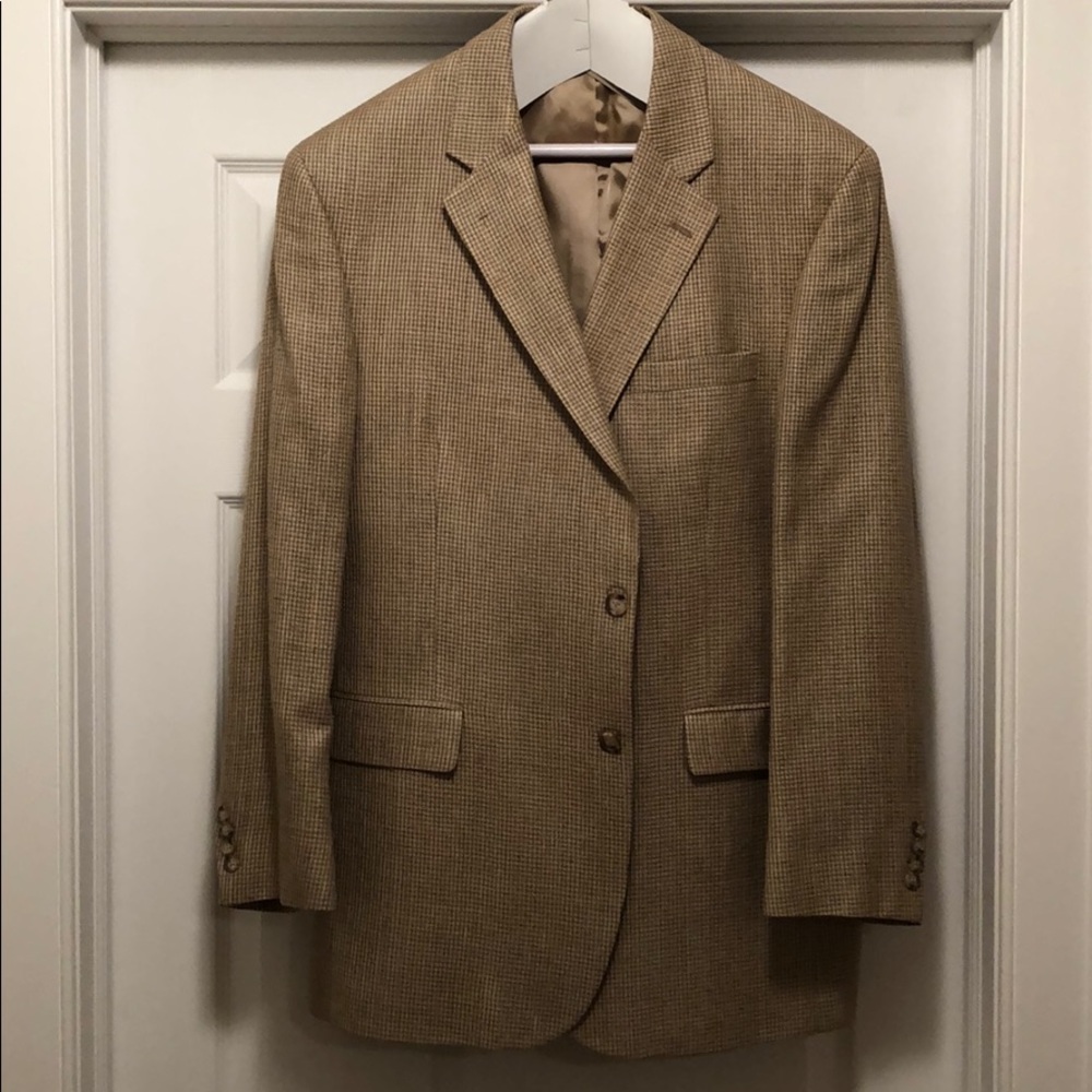 Jos A Bank 100% Silk Tweed Blazer